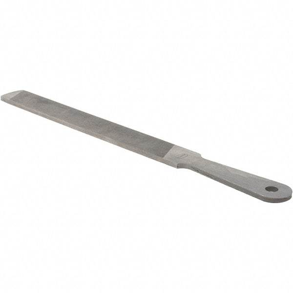 Value Collection - 10" Long, Flat American-Pattern File - Single, Double Cut, 3/16" Overall Thickness - Industrial Tool & Supply