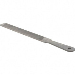 Value Collection - 10" Long, Flat American-Pattern File - Single, Double Cut, 3/16" Overall Thickness - Industrial Tool & Supply