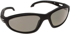 Edge Eyewear - Smoke Lenses, Polarized Glasses - Anti-Fog, Black Nylon Frame - Industrial Tool & Supply