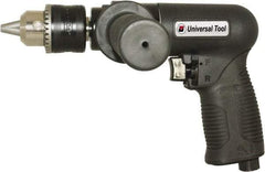 Florida Pneumatic - 1/2" Reversible Keyed Chuck - Pistol Grip Handle, 450 RPM, 4 CFM, 0.75 hp, 90 psi - Industrial Tool & Supply