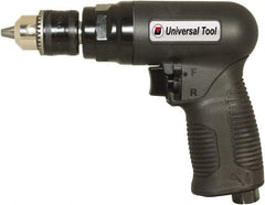 Florida Pneumatic - 3/8" Reversible Keyed Chuck - Pistol Grip Handle, 1,800 RPM, 4 CFM, 0.75 hp, 90 psi - Industrial Tool & Supply