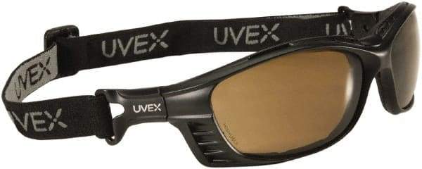 Uvex - Size Universal, Smoke (Color) Polycarbonate Anti-Fog & Scratch Resistant Lens, Hybrid Safety Glasses/Goggles - Indirect Vent, Black Polycarbonate Frame - Industrial Tool & Supply