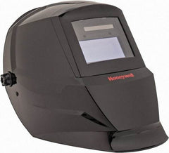 Honeywell - 110mm Window Width x 90mm Window Height, 10 Shade Auto-Darkening Lens, Fixed Front Welding Helmet - Black Nylon Clear/Green Lens - Industrial Tool & Supply