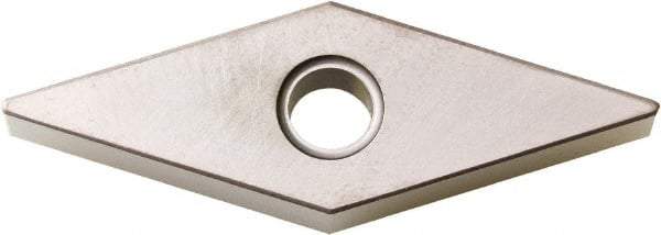 Kyocera - VNGA332 Grade PT600M Ceramic Turning Insert - Al2O3/TiC (Megacoat) Finish, 35° Diamond, 3/8" Inscr Circle, 3/16" Thick, 1/32" Corner Radius - Industrial Tool & Supply