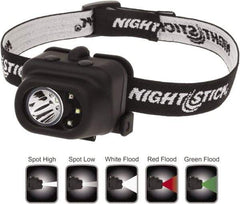 Bayco - LED Bulb, Hands-free Flashlight - Black Polycarbonate Body, AAA Batteries - Industrial Tool & Supply