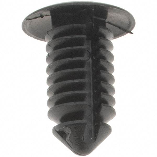 Value Collection - 8mm Hole Diam, Ratchet Shank, Nylon Panel Rivet - 8mm Material Thickness - Industrial Tool & Supply
