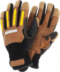 PIP - Leather/Spandex/Lycra Work Gloves - Industrial Tool & Supply