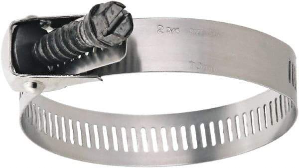 IDEAL TRIDON - SAE Size 152, 2 to 10" Diam, Stainless Steel Quick Release Worm Drive Clamp - 9/16" Wide, Material Grade 200/410, Series 58 - Industrial Tool & Supply