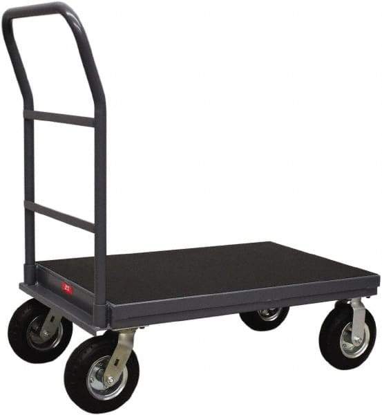 Jamco - 1,200 Lb Capacity Platform Truck - Steel Deck, 60" OAW, 12" Platform Height - Industrial Tool & Supply