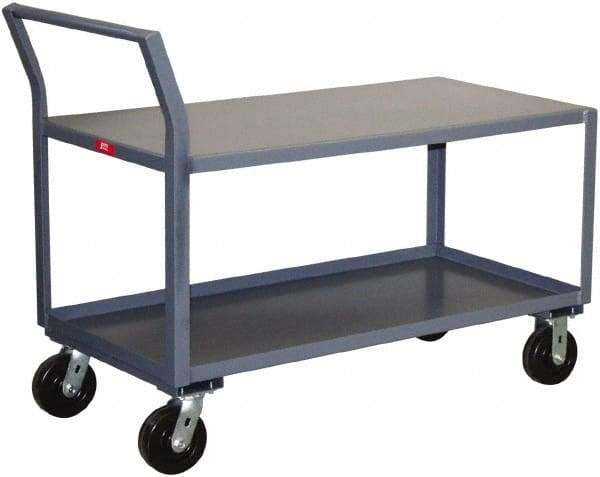 Jamco - 2,400 Lb Capacity, 36" Wide x 48" Long x 28" High Heavy Duty Service Cart - 2 Shelf, Steel - Industrial Tool & Supply