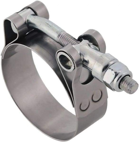 IDEAL TRIDON - 7-3/4 to 8.06" Hose, 3/4" Wide, T-Bolt Hose Clamp - 7-3/4 to 8.06" Diam, Stainless Steel - Industrial Tool & Supply