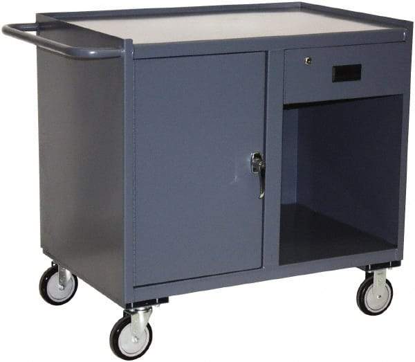 Jamco - Mobile Storage Cabinet - Steel, 36" Wide x 24" Deep x 40" High, Gray - Industrial Tool & Supply