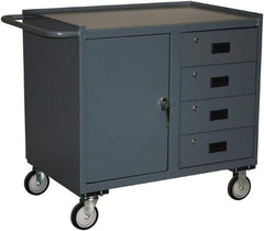 Jamco - Mobile Storage Cabinet - Steel, 36" Wide x 24" Deep x 40" High, Gray - Industrial Tool & Supply