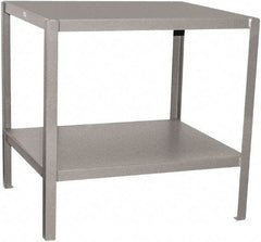Jamco - 36 Wide x 18" Deep x 30" High, Steel Work Stand - Flat Top, Fixed Legs, Gray - Industrial Tool & Supply