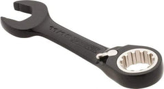 Proto - 11/16" 12 Point Offset Combination Wrench - 15° Offset Angle, 5" OAL, Steel, Black Chrome Finish - Industrial Tool & Supply