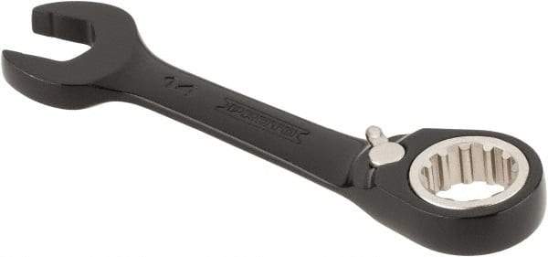 Proto - 14mm 12 Point Offset Combination Wrench - 15° Offset Angle, 4-1/4" OAL, Steel, Black Chrome Finish - Industrial Tool & Supply
