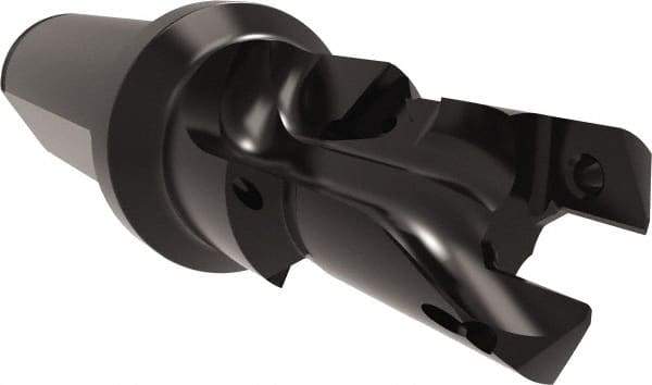 Allied Machine and Engineering - 18 to 20mm Diam, Straight Shank, 25.4mm Body Shank Diam, Combo Chamfer and Countersink Drill - TCMT 110204 Insert, 113.9mm OAL - Industrial Tool & Supply