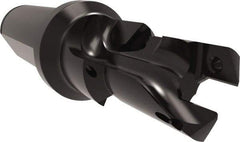 Allied Machine and Engineering - 18 to 20mm Diam, Straight Shank, 25.4mm Body Shank Diam, Combo Chamfer and Countersink Drill - TCMT 110204 Insert, 113.9mm OAL - Industrial Tool & Supply