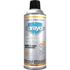 Sprayon - 15.25 Ounce Aerosol Can, White, Mold Cleaner - d-Limonene Composition - Industrial Tool & Supply