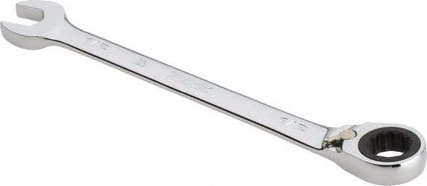 Proto - 1/2" 12 Point Combination Wrench - 0° Offset Angle, 7" OAL, Steel, Chrome Finish - Industrial Tool & Supply