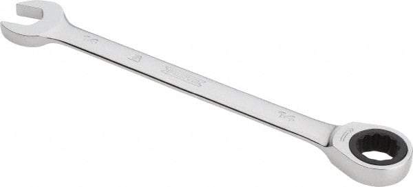 Proto - 14mm 12 Point Combination Wrench - 0° Offset Angle, 7-1/2" OAL, Steel, Chrome Finish - Industrial Tool & Supply