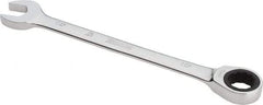 Proto - 15mm 12 Point Combination Wrench - 0° Offset Angle, 7-7/8" OAL, Steel, Chrome Finish - Industrial Tool & Supply