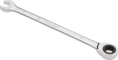Proto - 8mm 12 Point Combination Wrench - 0° Offset Angle, 5-1/2" OAL, Steel, Chrome Finish - Industrial Tool & Supply