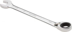 Proto - 15mm 12 Point Combination Wrench - 0° Offset Angle, 7-7/8" OAL, Steel, Chrome Finish - Industrial Tool & Supply