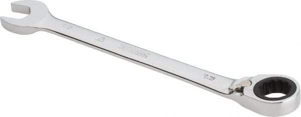 Proto - 16mm 12 Point Combination Wrench - 0° Offset Angle, 8-3/16" OAL, Steel, Chrome Finish - Industrial Tool & Supply