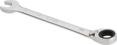 Proto - 16mm 12 Point Combination Wrench - 0° Offset Angle, 8-3/16" OAL, Steel, Chrome Finish - Industrial Tool & Supply