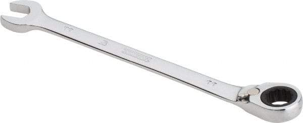 Proto - 11mm 12 Point Combination Wrench - 0° Offset Angle, 6-1/2" OAL, Steel, Chrome Finish - Industrial Tool & Supply
