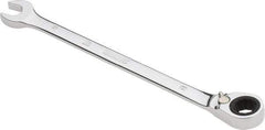 Proto - 8mm 12 Point Combination Wrench - 0° Offset Angle, 5-1/2" OAL, Steel, Chrome Finish - Industrial Tool & Supply