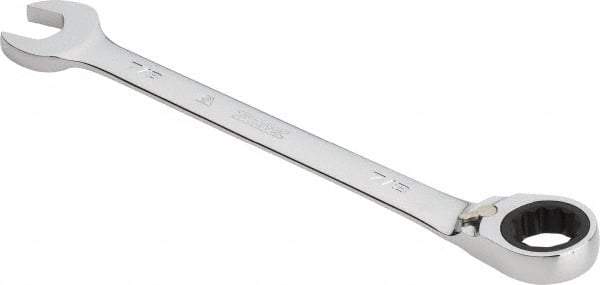 Proto - 7/8" 12 Point Combination Wrench - 0° Offset Angle, 11-7/16" OAL, Steel, Chrome Finish - Industrial Tool & Supply
