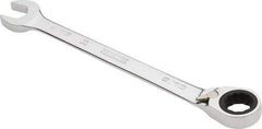 Proto - 9/16" 12 Point Combination Wrench - 0° Offset Angle, 7-1/2" OAL, Steel, Chrome Finish - Industrial Tool & Supply