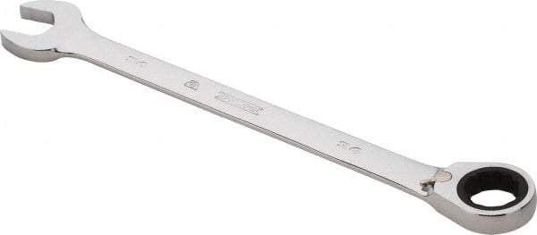 Proto - 34mm 12 Point Combination Wrench - 0° Offset Angle, 18-1/8" OAL, Steel, Chrome Finish - Industrial Tool & Supply