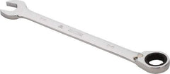 Proto - 34mm 12 Point Combination Wrench - 0° Offset Angle, 18-1/8" OAL, Steel, Chrome Finish - Industrial Tool & Supply