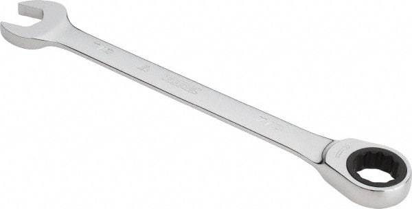 Proto - 7/8" 12 Point Combination Wrench - 0° Offset Angle, 11-7/16" OAL, Steel, Chrome Finish - Industrial Tool & Supply