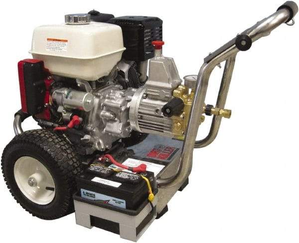 Dirt Killer - Gas, 13 hp, 3,500 psi, 4.2 GPM, Cold Water Pressure Washer - Heavy Duty Axial Cam, 50' x 3/8" Hose - Industrial Tool & Supply