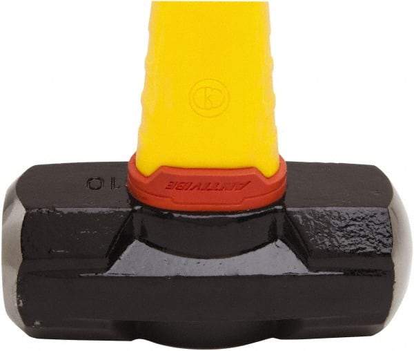 Stanley - 10 Lb Head, 35-1/4" Long Sledge Hammer - Steel Head, 40" Fiberglass Handle - Industrial Tool & Supply