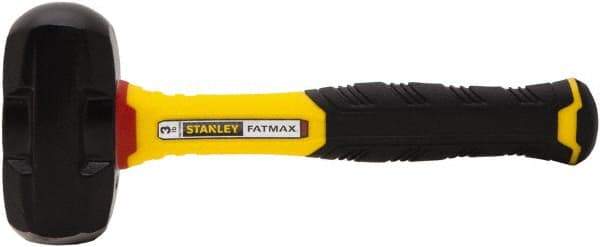 Stanley - 3 Lb Head, 10" Long Drilling Hammer - Steel Head, Fiberglass Handle - Industrial Tool & Supply