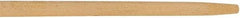 Rubbermaid - 60 x 1-1/8" Wood Handle for Push Brooms - Tapered Connection, Tan - Industrial Tool & Supply