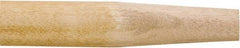 Rubbermaid - 54 x 1-1/8" Wood Handle for Push Brooms - Tapered Connection, Tan - Industrial Tool & Supply