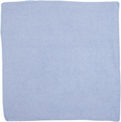 Rubbermaid - Dry Microfiber Wipes - 16" x 16" Sheet Size, Blue - Industrial Tool & Supply