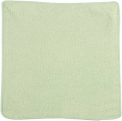 Rubbermaid - Dry Microfiber Wipes - 12" x 12" Sheet Size, Green - Industrial Tool & Supply