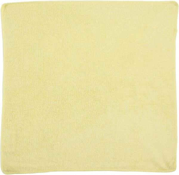 Rubbermaid - Dry Microfiber Wipes - 16" x 16" Sheet Size, Yellow - Industrial Tool & Supply