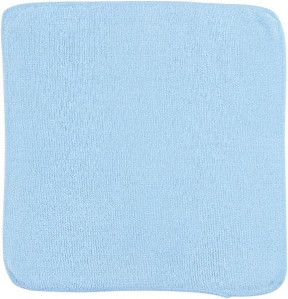 Rubbermaid - Dry Microfiber Wipes - 12" x 12" Sheet Size, Blue - Industrial Tool & Supply