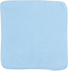 Rubbermaid - Dry Microfiber Wipes - 12" x 12" Sheet Size, Blue - Industrial Tool & Supply