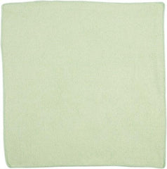 Rubbermaid - Dry Microfiber Wipes - 16" x 16" Sheet Size, Green - Industrial Tool & Supply