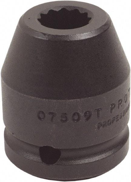 Proto - 3/4" Drive 42mm Standard Impact Socket - 12 Points, 2-9/16" OAL - Industrial Tool & Supply