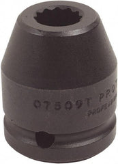 Proto - 3/4" Drive 42mm Standard Impact Socket - 12 Points, 2-9/16" OAL - Industrial Tool & Supply